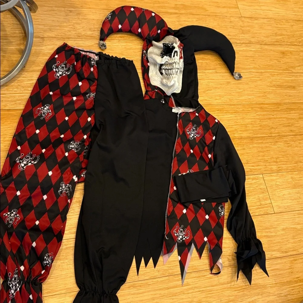 California Costumes Sinister Jester Child Costume Size Medium 8-10 - Black & Red - Picture 7 of 7